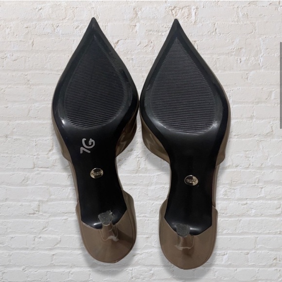 Zara Taupe Pointed Toe High Heel Court Shoes - Picture 4 of 10